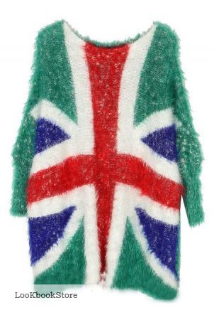 свитер с британским флагом